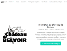 Tablet Screenshot of chateau-belvoir.com